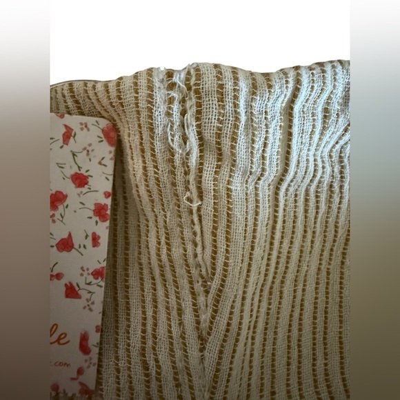 NWT Free People “See You Again” Smocked Pants – Warm Sands, Size M - Picture 2 of 9